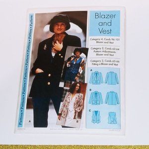1930 New Sewing Step By Step Sew Pattern Blazer And Vest Size 4-22 Misses/Petite